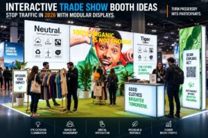 Interactive Trade Show Booth Ideas to Stop Traffic in 2026