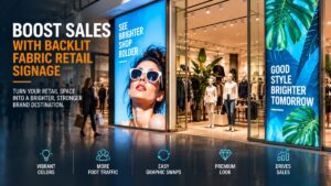Boost Sales: Guide to Backlit Fabric Retail Signage