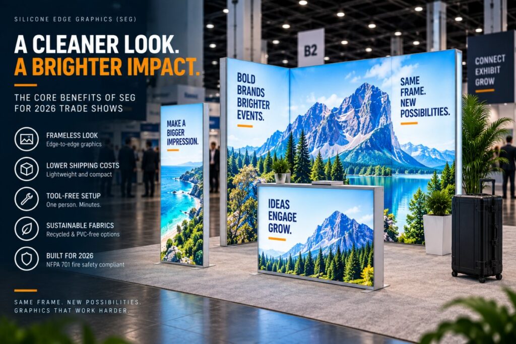 The Core Benefits of Silicone Edge Graphics (SEG) for 2026 Trade Shows