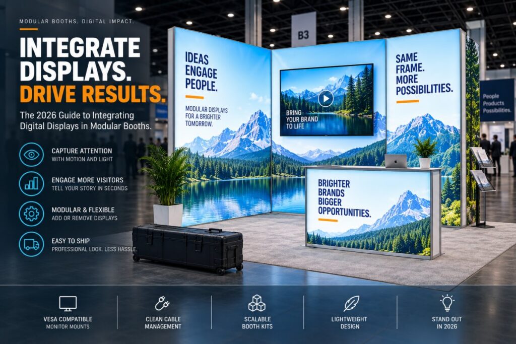 Maximizing Engagement: The 2026 Guide to Integrating Digital Displays in Modular Booths