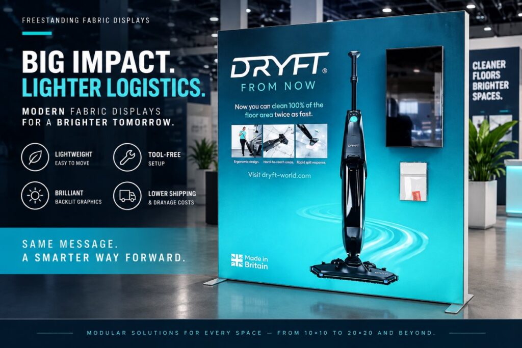 Freestanding Fabric Displays: The 2026 Guide to High-Impact Visuals
