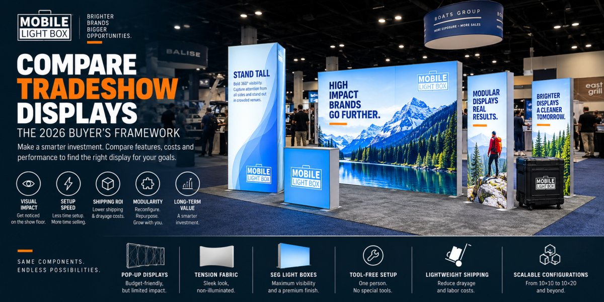 How to Compare Tradeshow Displays: The 2026 Buyer’s Framework