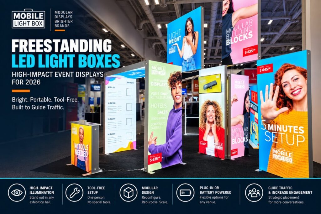 Freestanding LED Light Boxes: The 2026 Guide to High-Impact Event Displays