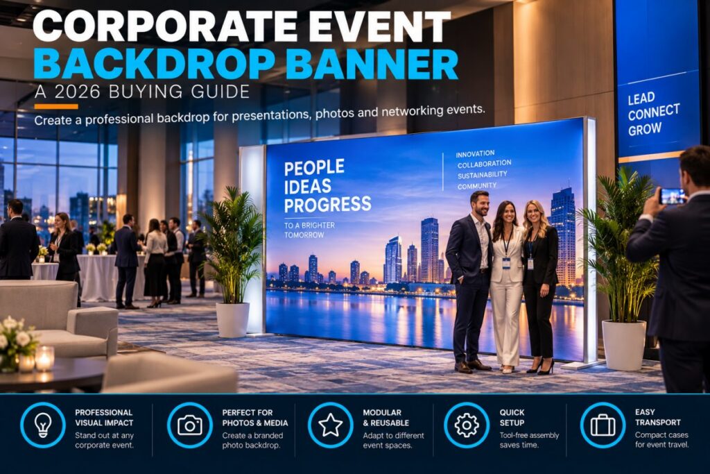 Corporate Event Backdrop Banner: A 2026 Buying Guide